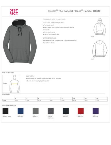 Unisex District The Concert Fleece Hoodie image thumbnail