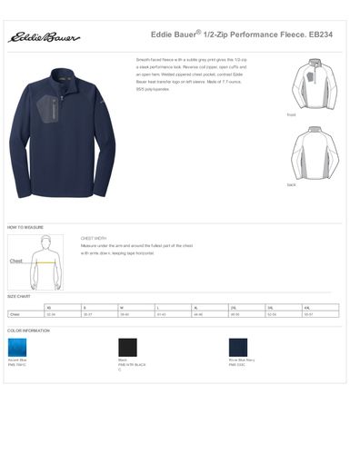 Eddie Bauer 1/2-Zip Performance Fleece image thumbnail
