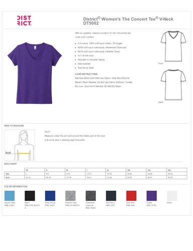 District Women's® The Concert Tee V-Neck  image thumbnail