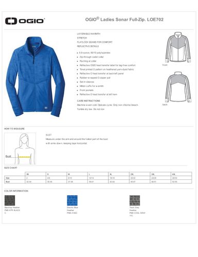 OGIO Ladies Sonar Full-Zip image thumbnail