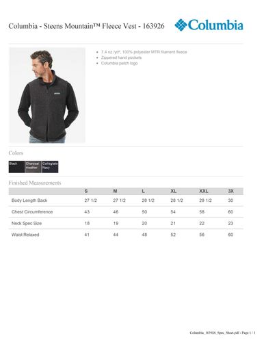 Steens Mountain™ Fleece Vest  image thumbnail