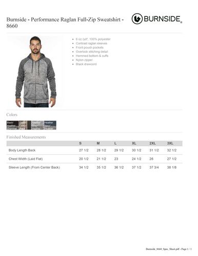 Raglan Performance Full-Zip Sweatshirt  image thumbnail