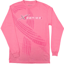 Image of XSERIES PINK BUTTERWASH LONG SLEEVE TEE