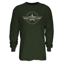 Image of XSERIES MILITARY GREEN LONG SLEEVE TEE