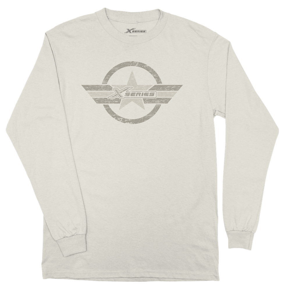 XSERIES CREAM MILITARY LONG SLEEVE TEE primary image