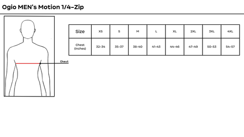 Ogio MEN's Motion 1/4-Zip - Black image thumbnail