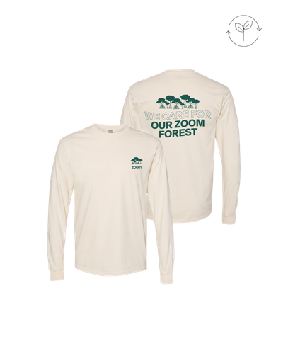 Image of Zoom Forest Unisex Long Sleeve Tee - Ivory