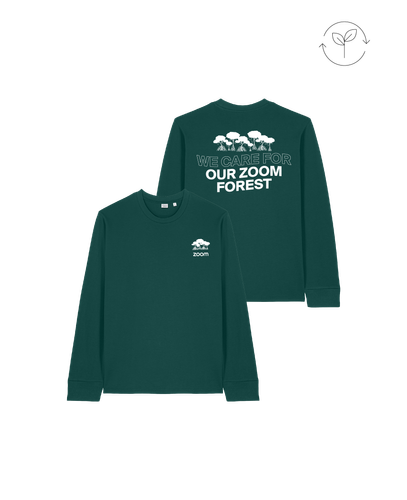 Image of Zoom Forest Unisex Long Sleeve Tee - Green