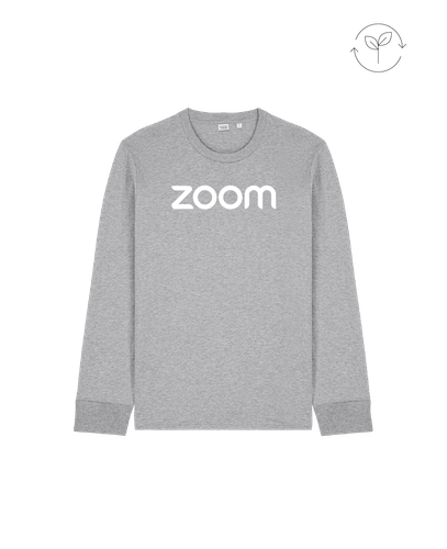 Image of Unisex Organic Cotton Long Sleeve T - HEATHER GREY