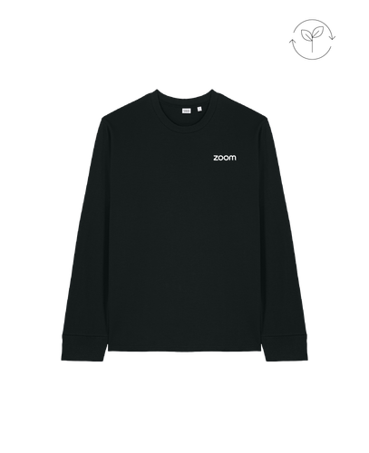 Image of FLC Unisex Organic Cotton Long Sleeve T - BLACK