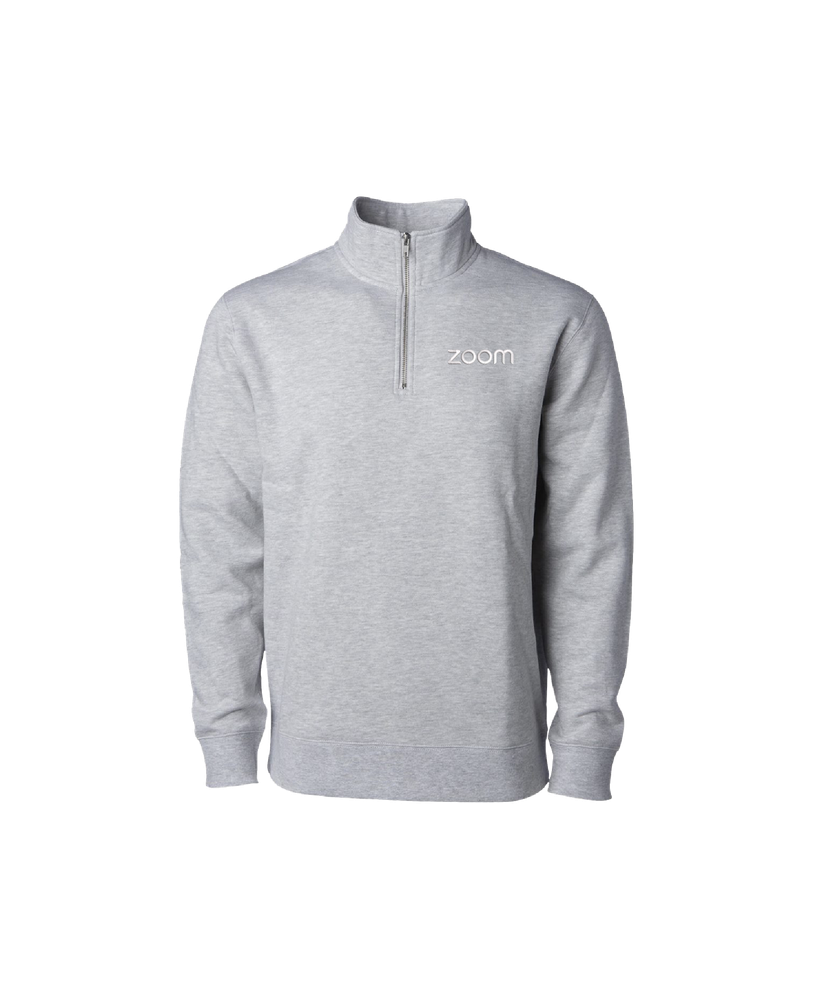 Unisex 1/4-Zip Pullover Sweatshirt (Heather Gray) primary image