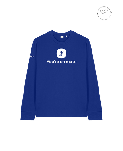 Image of YOM Unisex Organic Cotton Long Sleeve T - WORKER BLUE