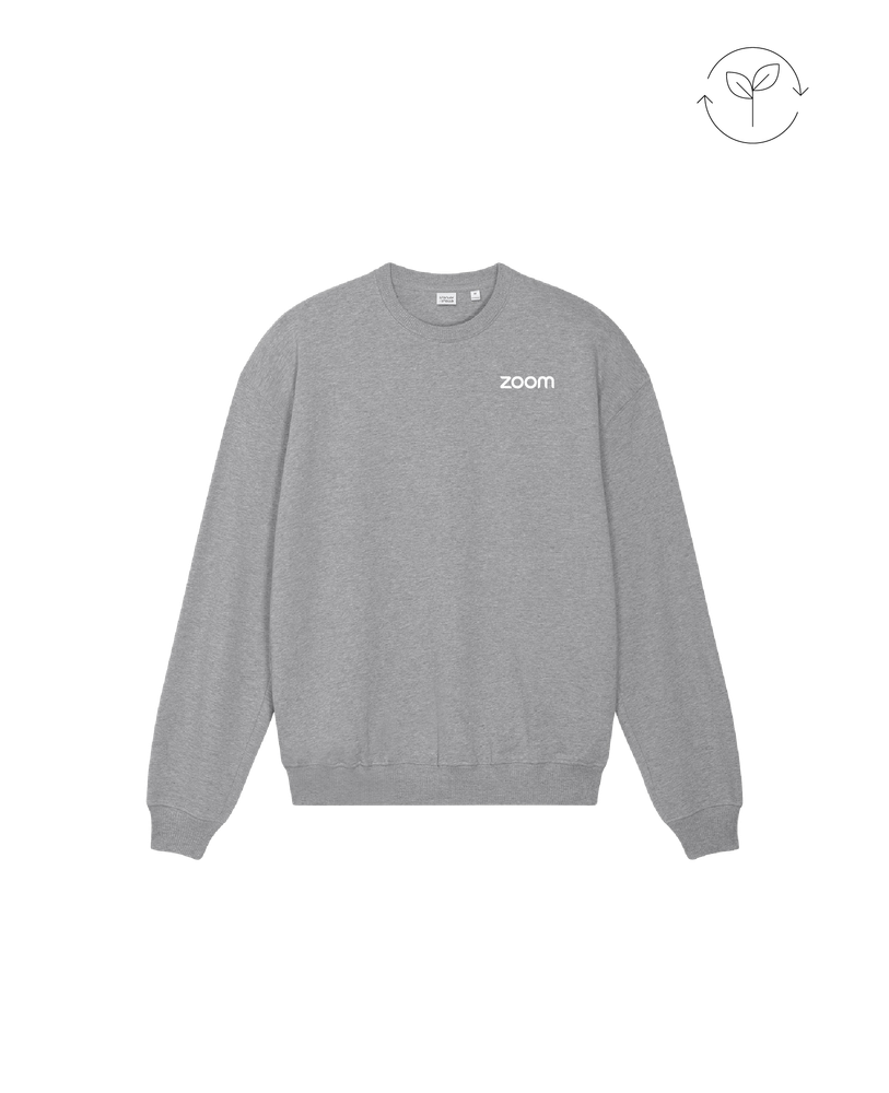 FLC Unisex Organic French Terry Crewneck - HEATHER GREY primary image