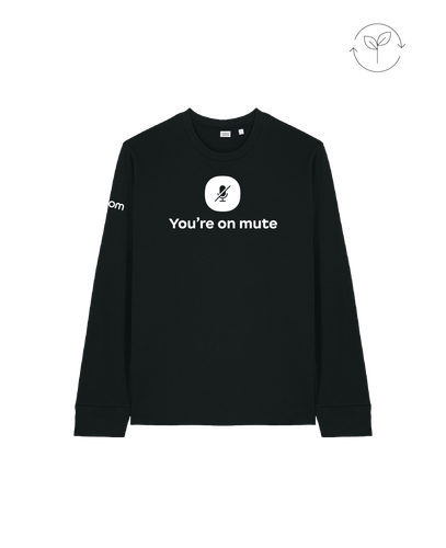 Image of YOM Unisex Organic Cotton Long Sleeve T - BLACK