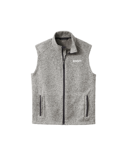 Image of Port Authority Sweater Fleece Vest- Men's - Light Grey