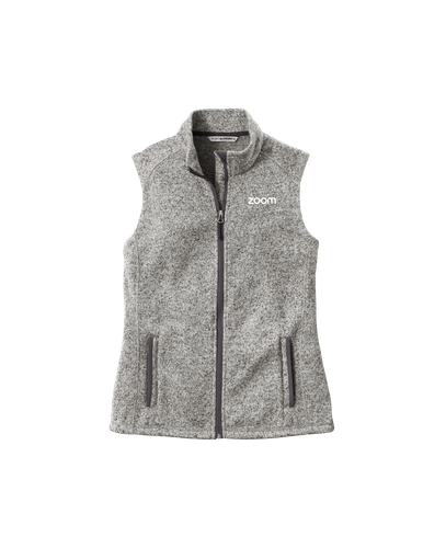 Image of Port Authority Sweater Fleece Vest- Women's - Light Grey