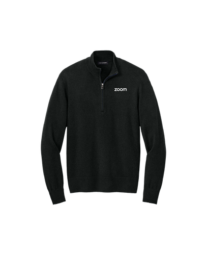Image of Port Authority Men's 1/4-Zip Sweater - Black