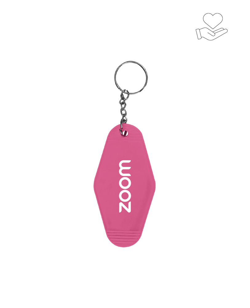 Zoom Breast Cancer Awareness Keychain - Pink primary image