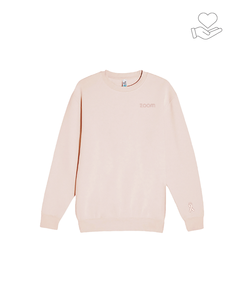 Zoom Breast Cancer Awareness Sweatshirt - Pink primary image