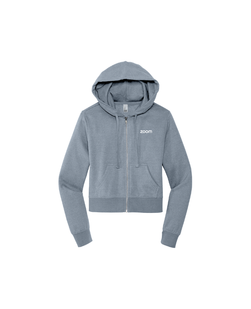 District Women's V.I.T. Full-Zip Hoodie Sweatshirt (Flint Blue) primary image