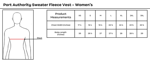 Port Authority Women's Sweater Fleece Vest (Light Gray) image thumbnail