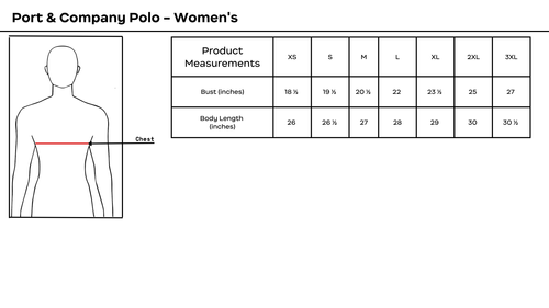 Port & Company Women's Polo (Navy Blue) image thumbnail