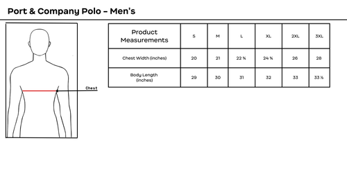 Port & Company Men's Polo (Navy Blue) image thumbnail