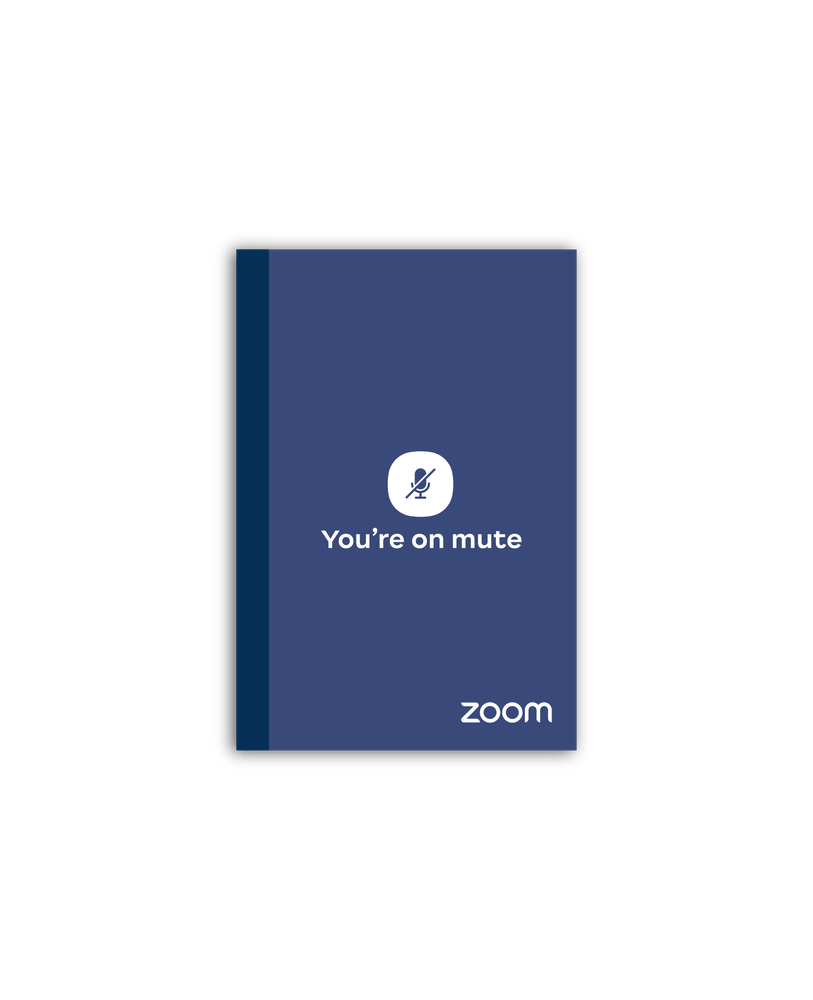YOM / You're On Mute Soft Cover Journal Notebook - Tape Bound (Royal Blue) primary image
