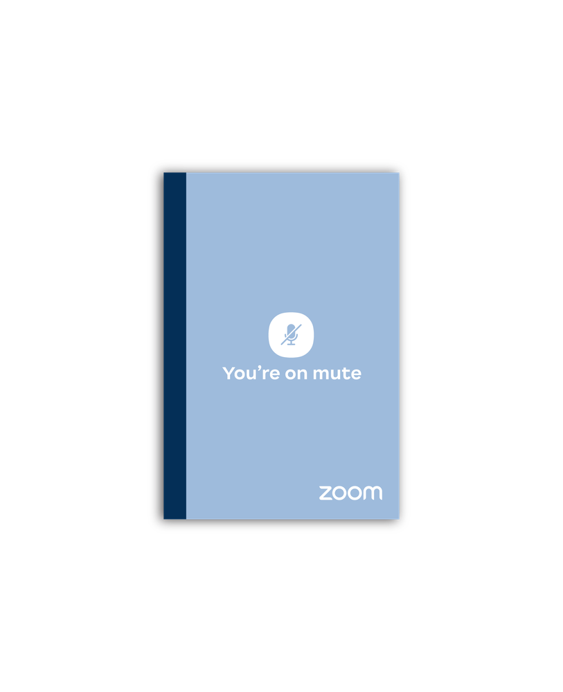 YOM / You're On Mute Soft Cover Journal Notebook - Tape Bound (Light Blue) primary image