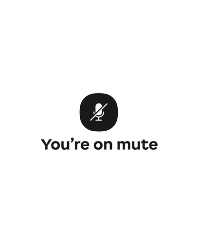 YOM / You're On Mute 3" Decal Sticker