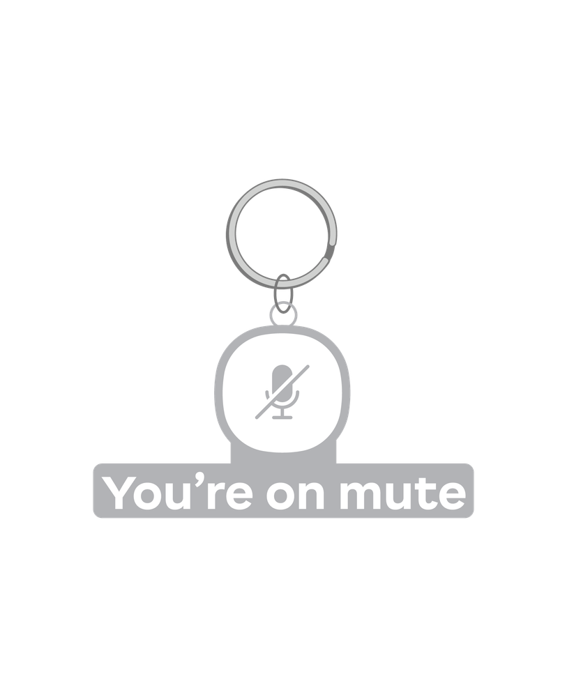 YOM / You're On Mute Soft Enamel Keychain primary image
