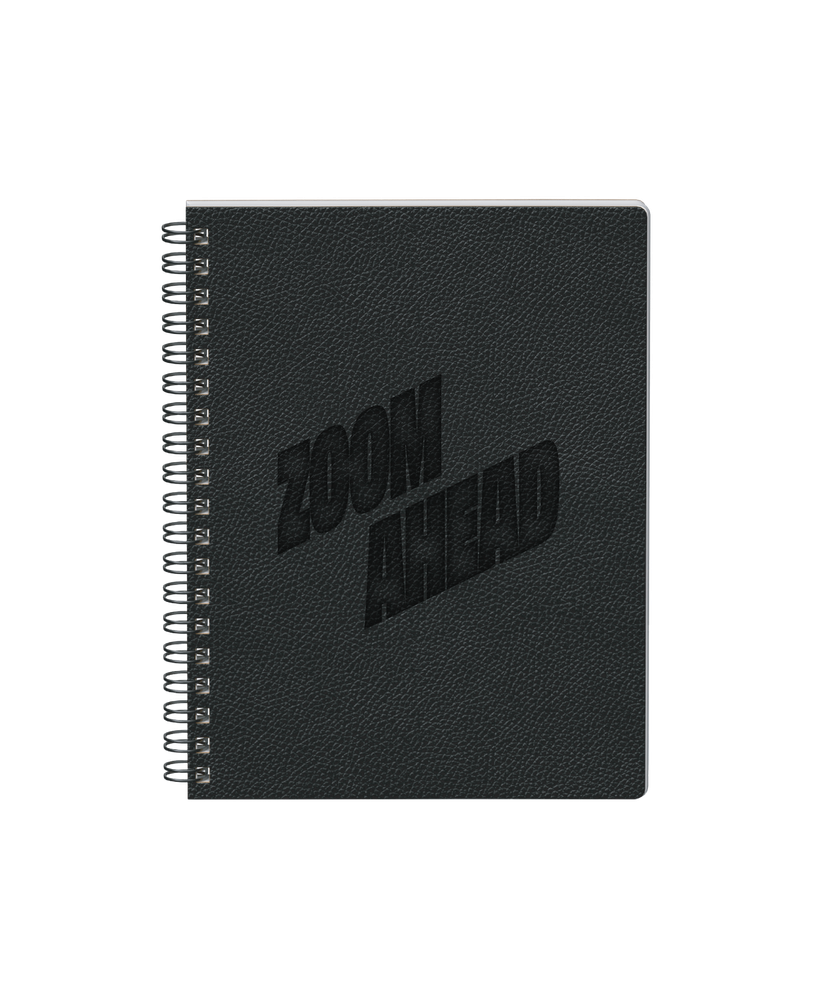 Zoom Ahead Soft Cover Spiral Journal Notebook (Black) primary image