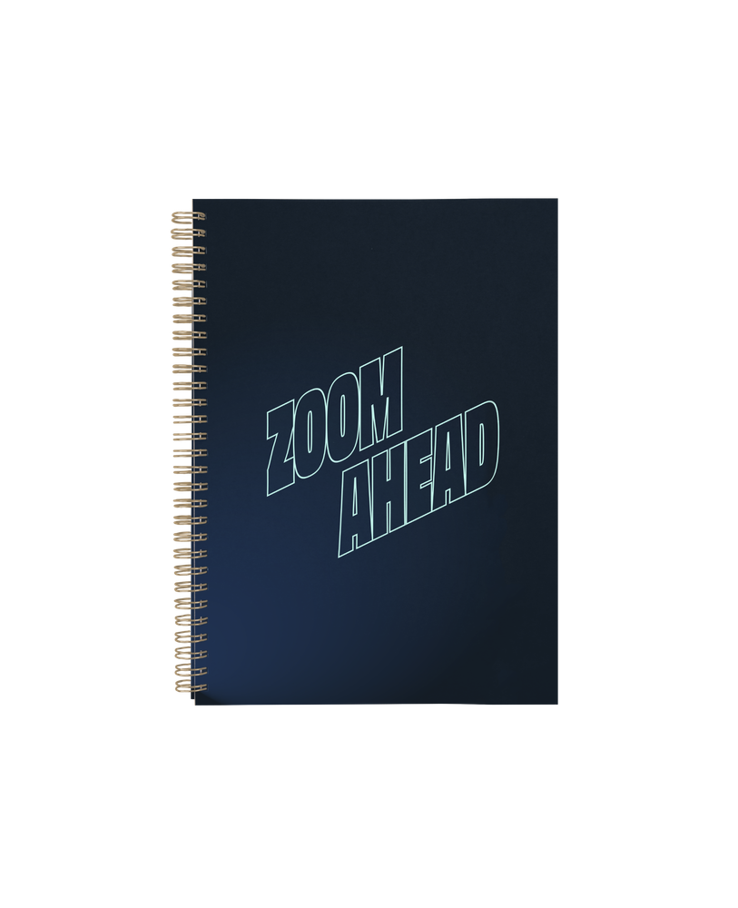Zoom Ahead Spiral Journal Notebook (Dark Blue) primary image