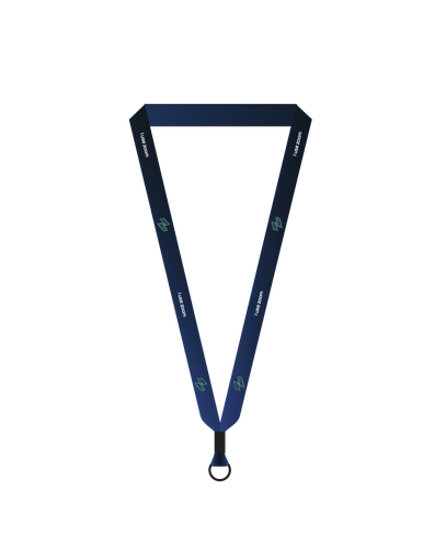 Zoom Ahead 3/4" Wide "I Use Zoom" Lanyard (Black)