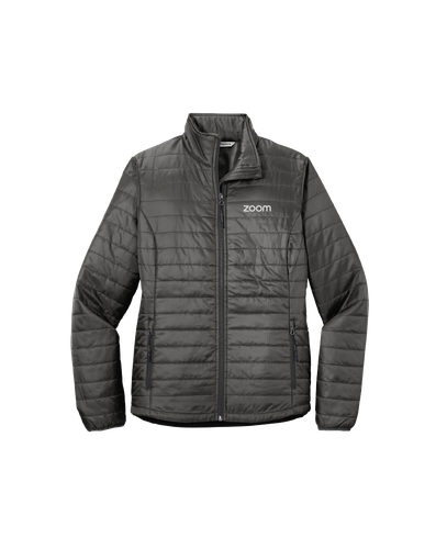 Port Authority Women's Packable Puffy Jacket (Gray) image thumbnail