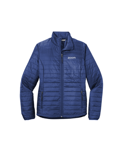 Port Authority Women's Packable Puffy Jacket (Blue) image thumbnail