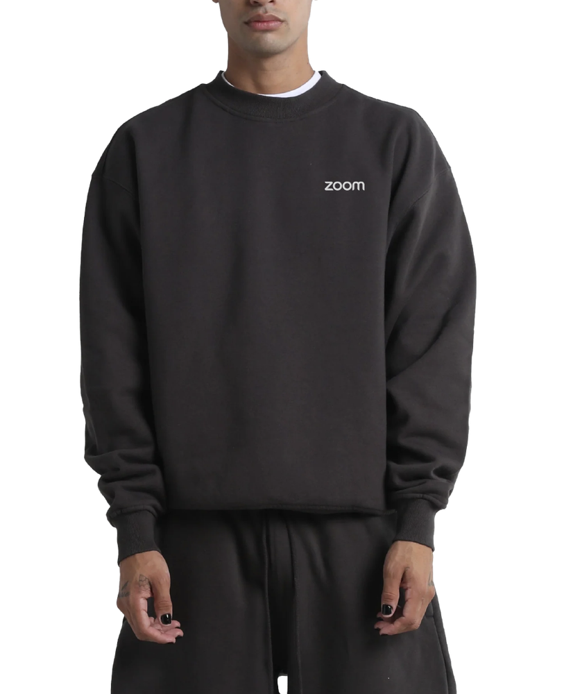 Shaka Wear Heavy Fleece Crewneck Sweatshirt (Dark Gray) primary image