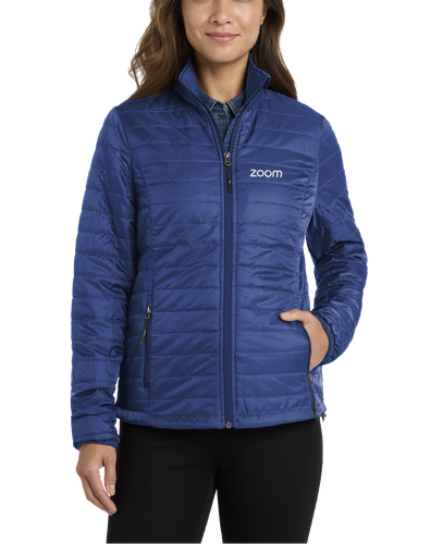 Port Authority Women's Packable Puffy Jacket (Blue)