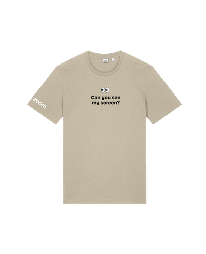 See My Screen Unisex Organic Cotton T-Shirt (Tan) image thumbnail