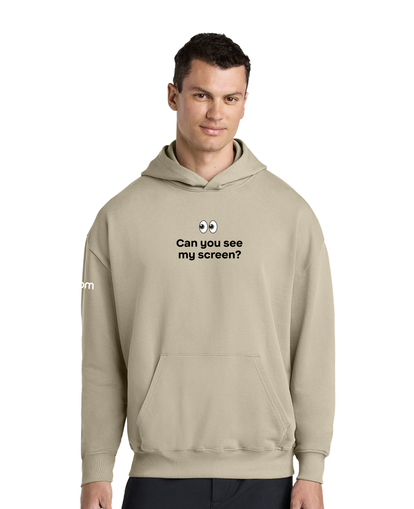 See My Screen Unisex Organic French Terry Hoodie Sweatshirt (Tan) primary image