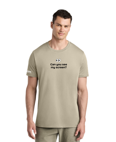 See My Screen Unisex Organic Cotton T-Shirt (Tan)