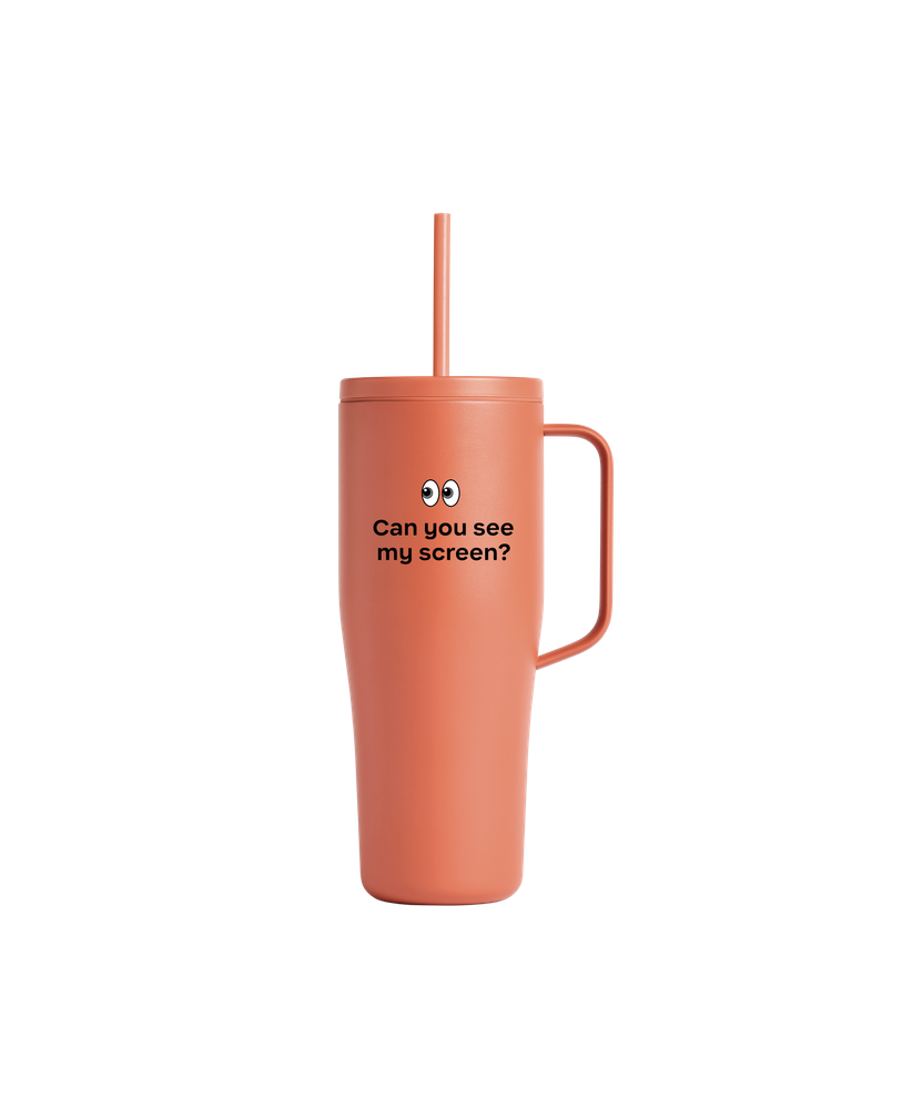 See My Screen 30oz. Insulated Drink Tumbler (Terracotta)  primary image