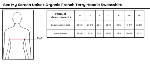 See My Screen Unisex Organic French Terry Hoodie Sweatshirt (Tan) image thumbnail