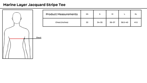 Marine Layer Women's Jacquard Stripe Tee  image thumbnail