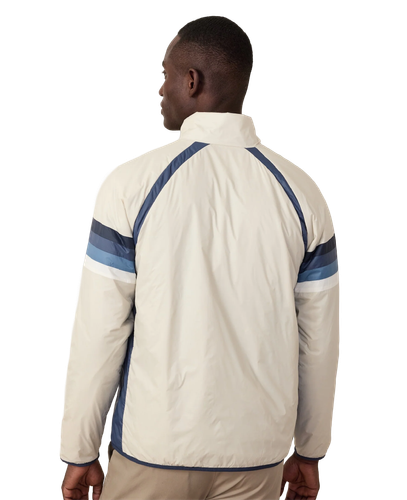 Marine Layer Unisex Lightweight Varsity Puffer (Navy Embroidery)  image thumbnail