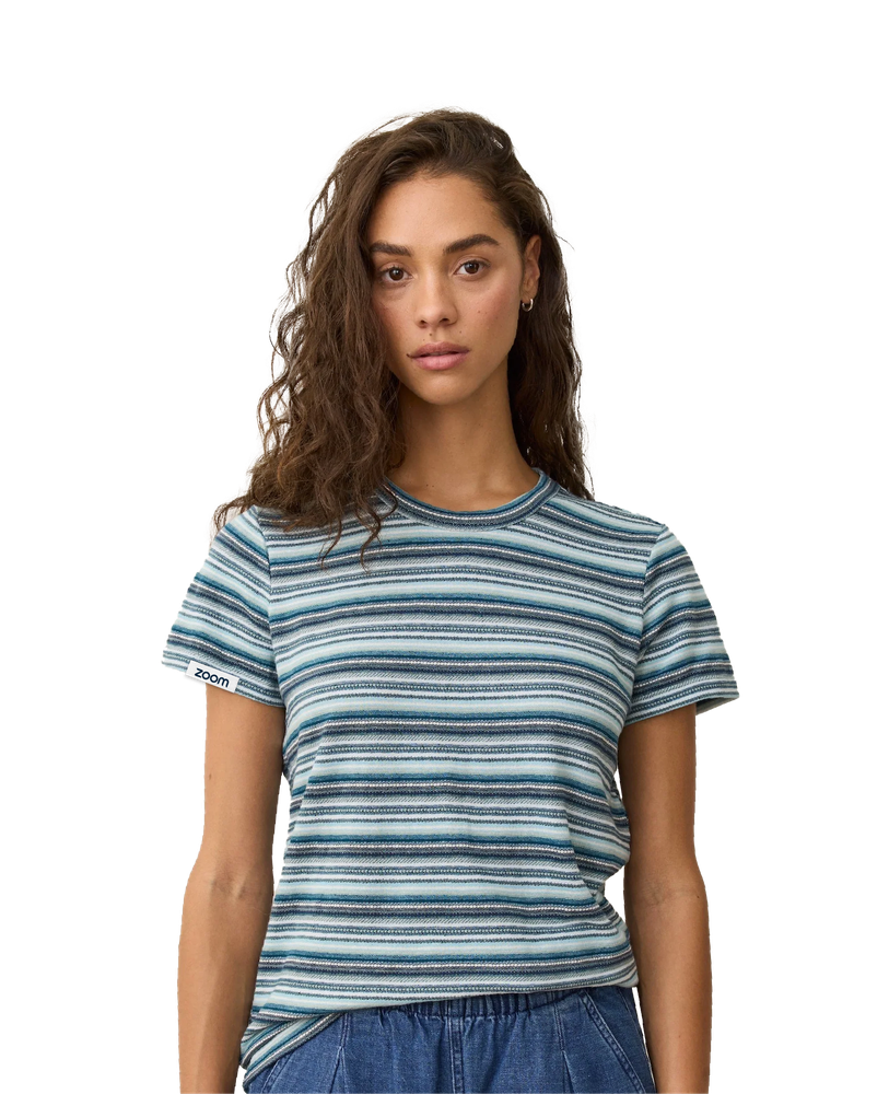 Marine Layer Women's Jacquard Stripe Tee  primary image