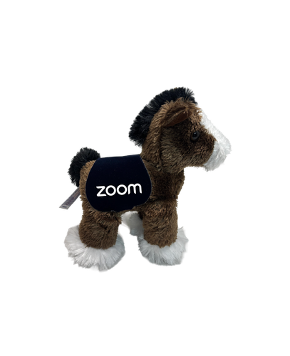 8" Horse - Plush Stuffed Animal Toy (Brown) 