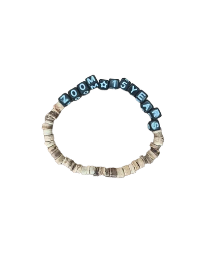 15 Year Anniversary Coconut Shell Wood Friendship Bracelet (Mixture) image thumbnail