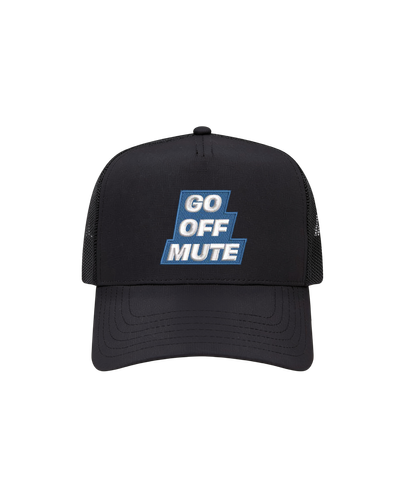Go Off Mute OTTO CAP 5 Panel Mid Profile Mesh Back Trucker Hat