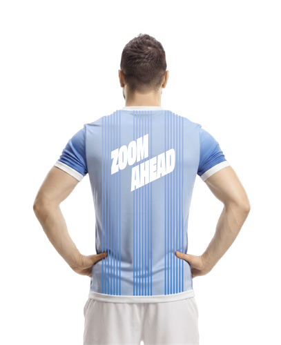 Custom Zoom Soccer Jersey (Blue)  image thumbnail